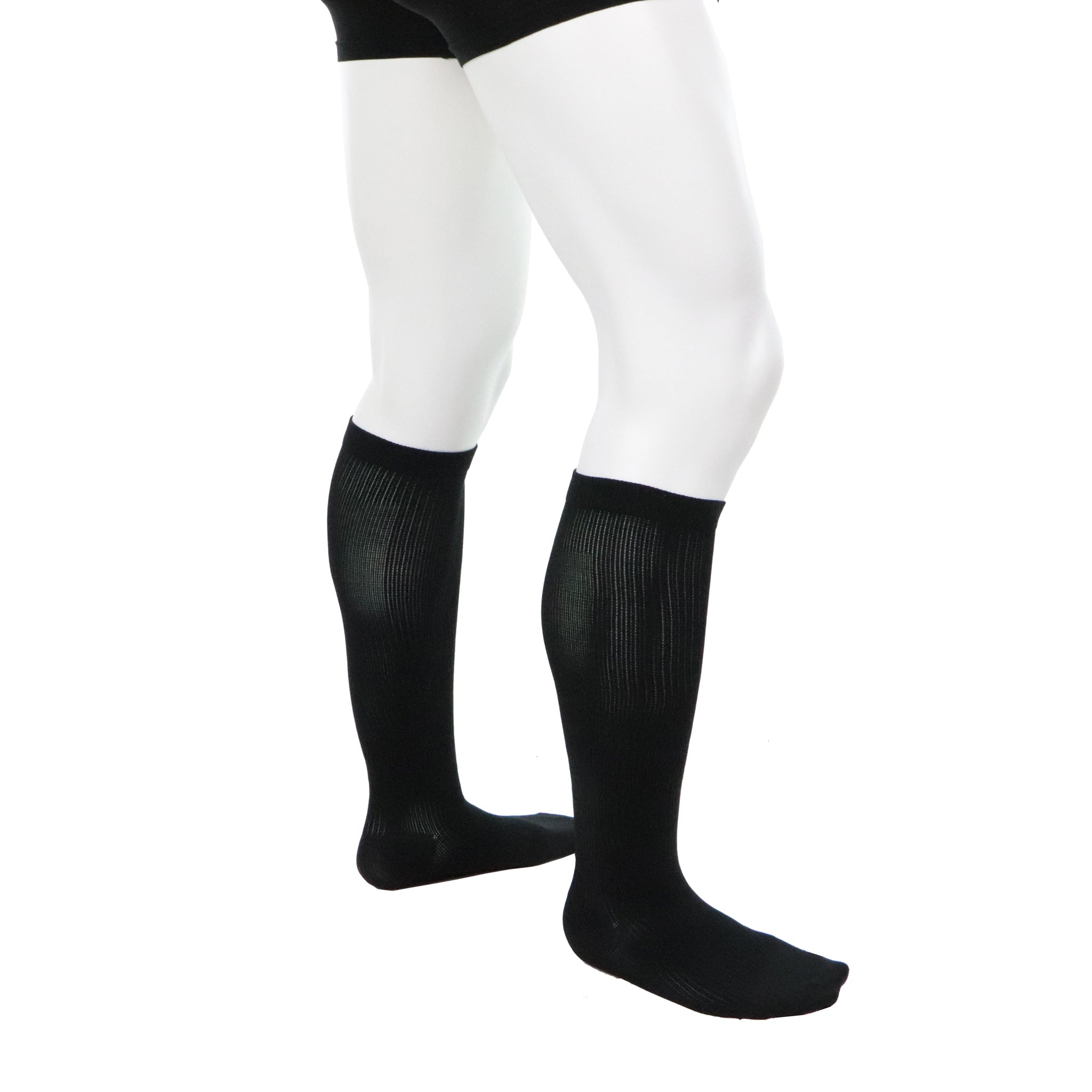 20 30 mmHg knee high men compression socks in black Doctor Brace Actiman right