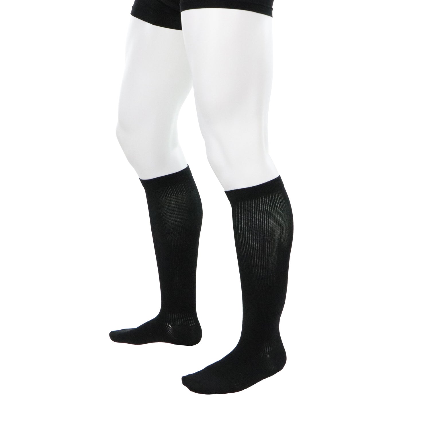 30-40 mmHg male compression socks knee high Doctor Brace black left front