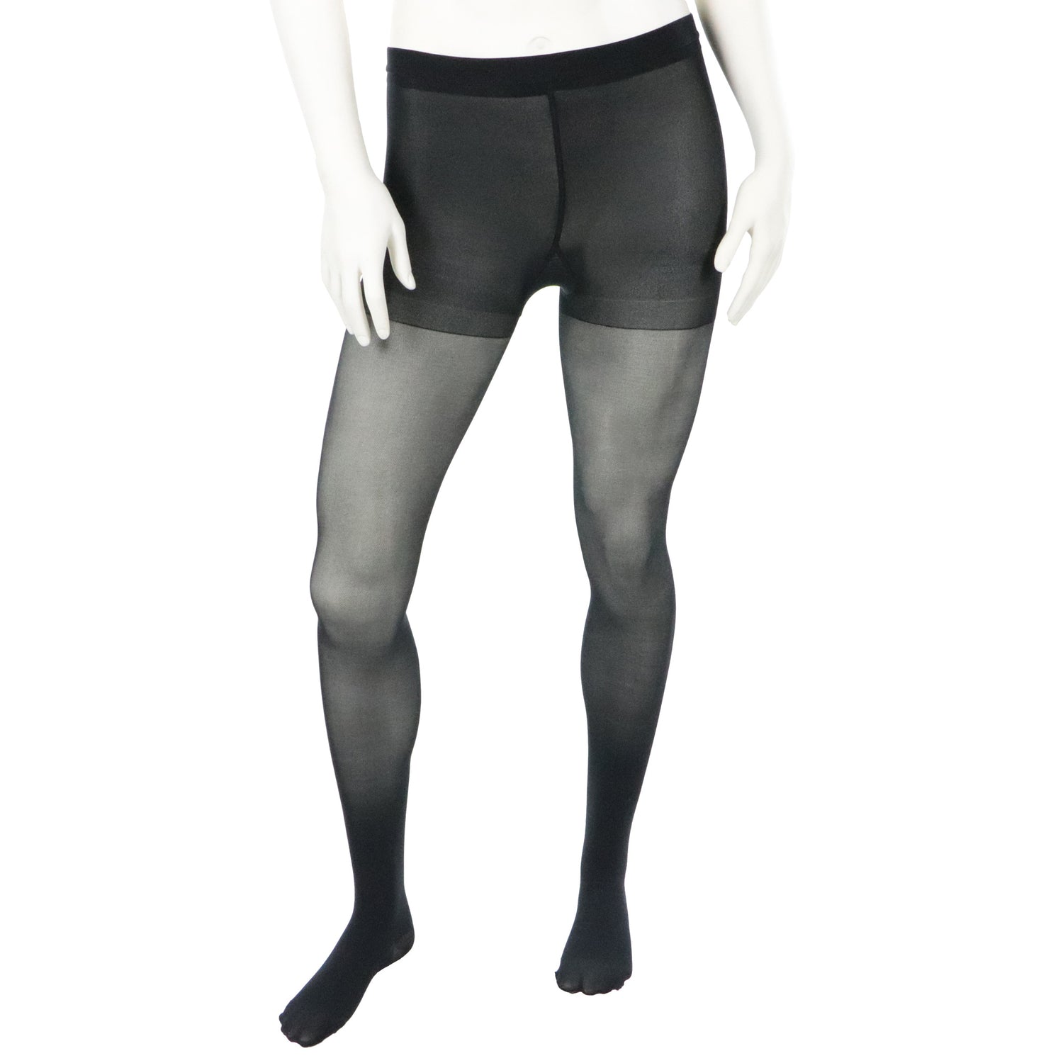 Doctor Brace compression stockings pantyhose 20-30mmhg black right leg zoomed