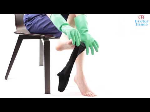 Doctor Brace Video Showing How To Wear Compression Socks By Seated Women