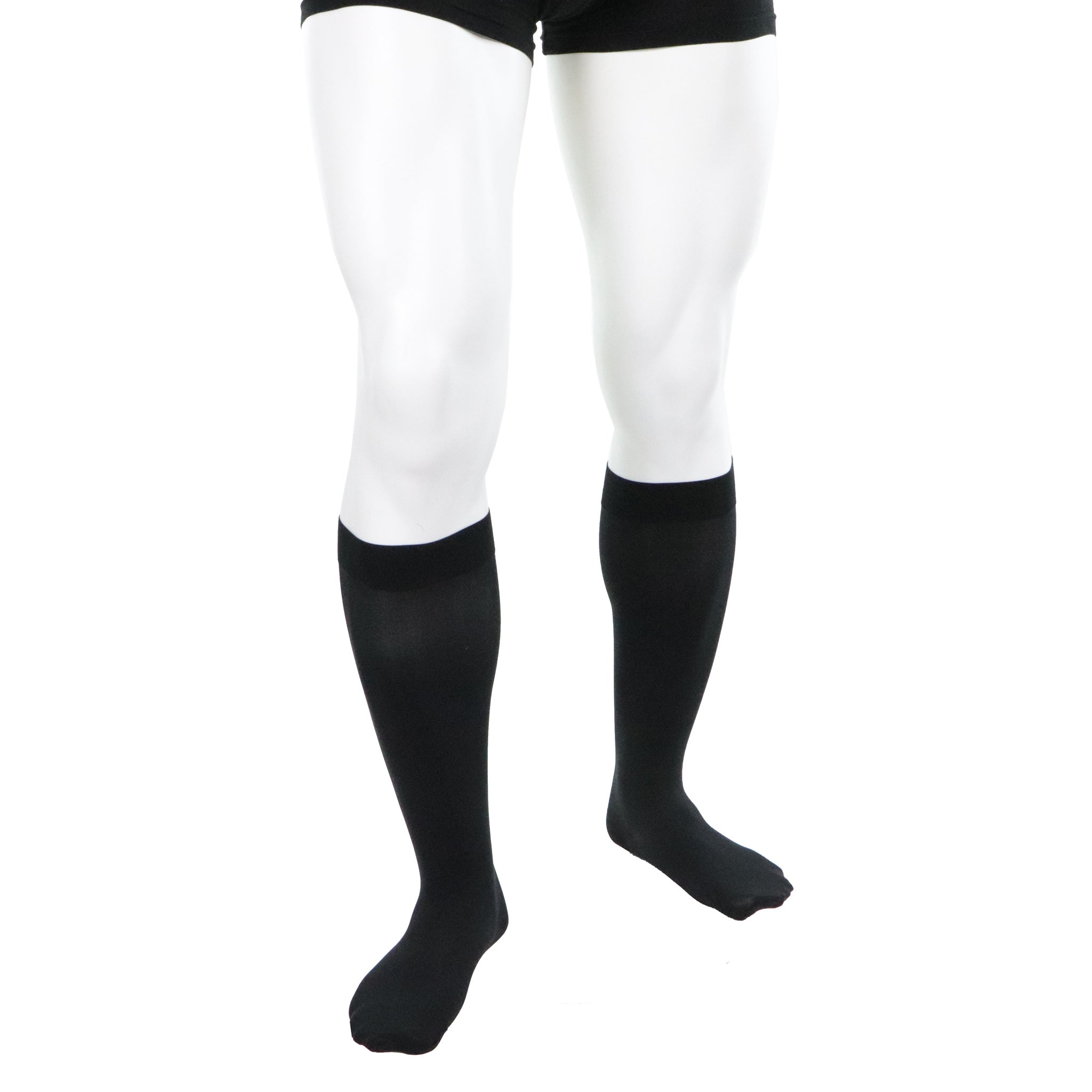 Male compression socks 30 40 mmhg Doctor Brace Circutrend in black walking man