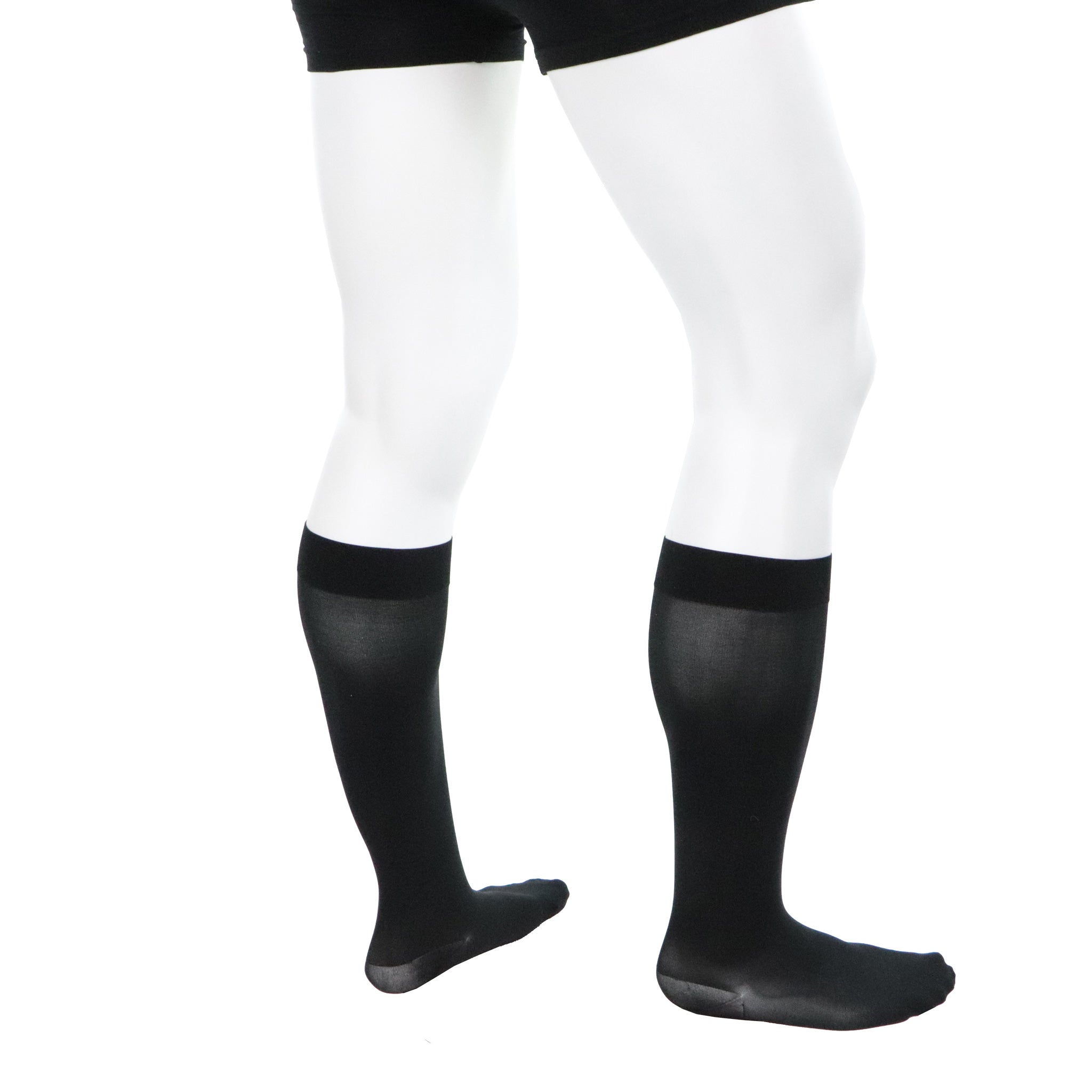 20 30 mmhg compression socks for men calf black Doctor Brace Circutrend rear right view