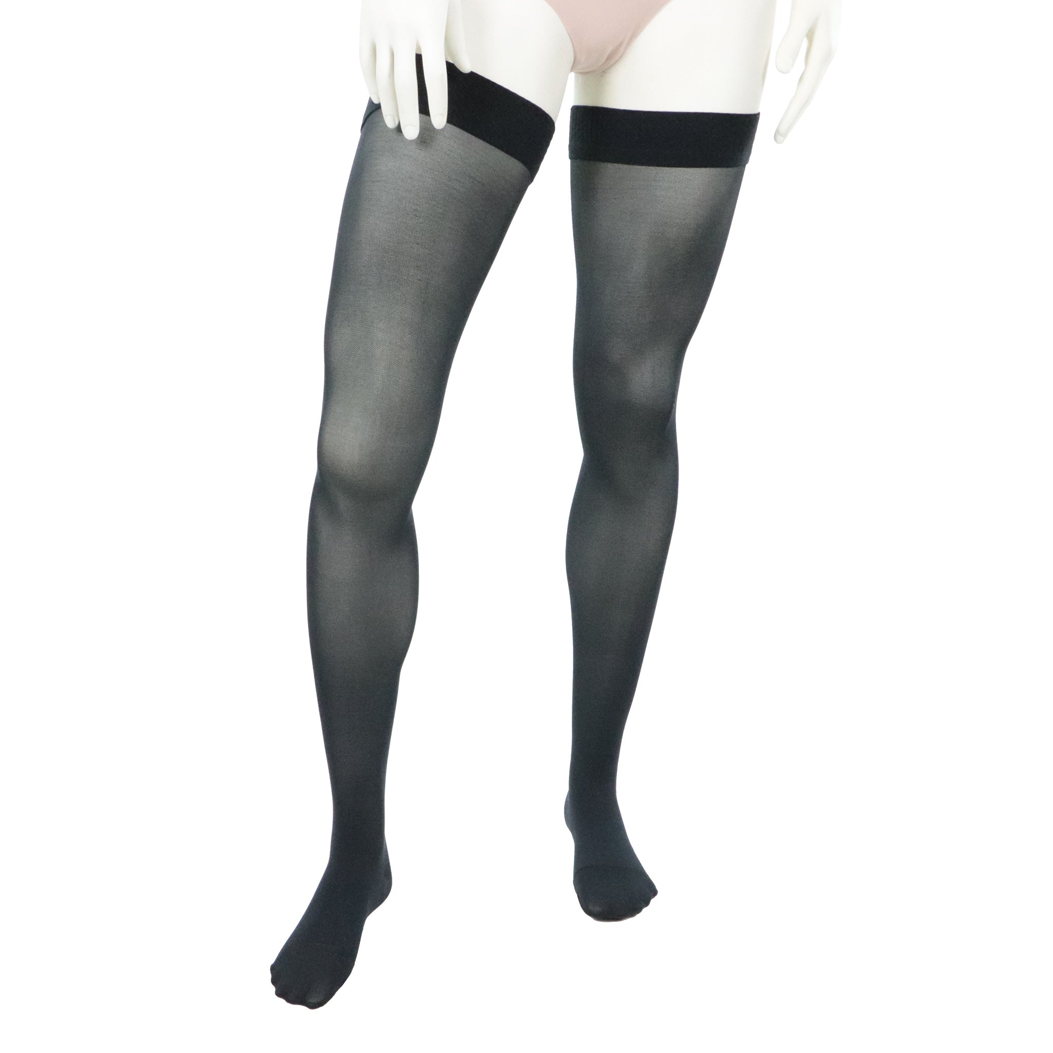 30-40 mmHg compression stockings for women thigh high Doctor Brace black front view