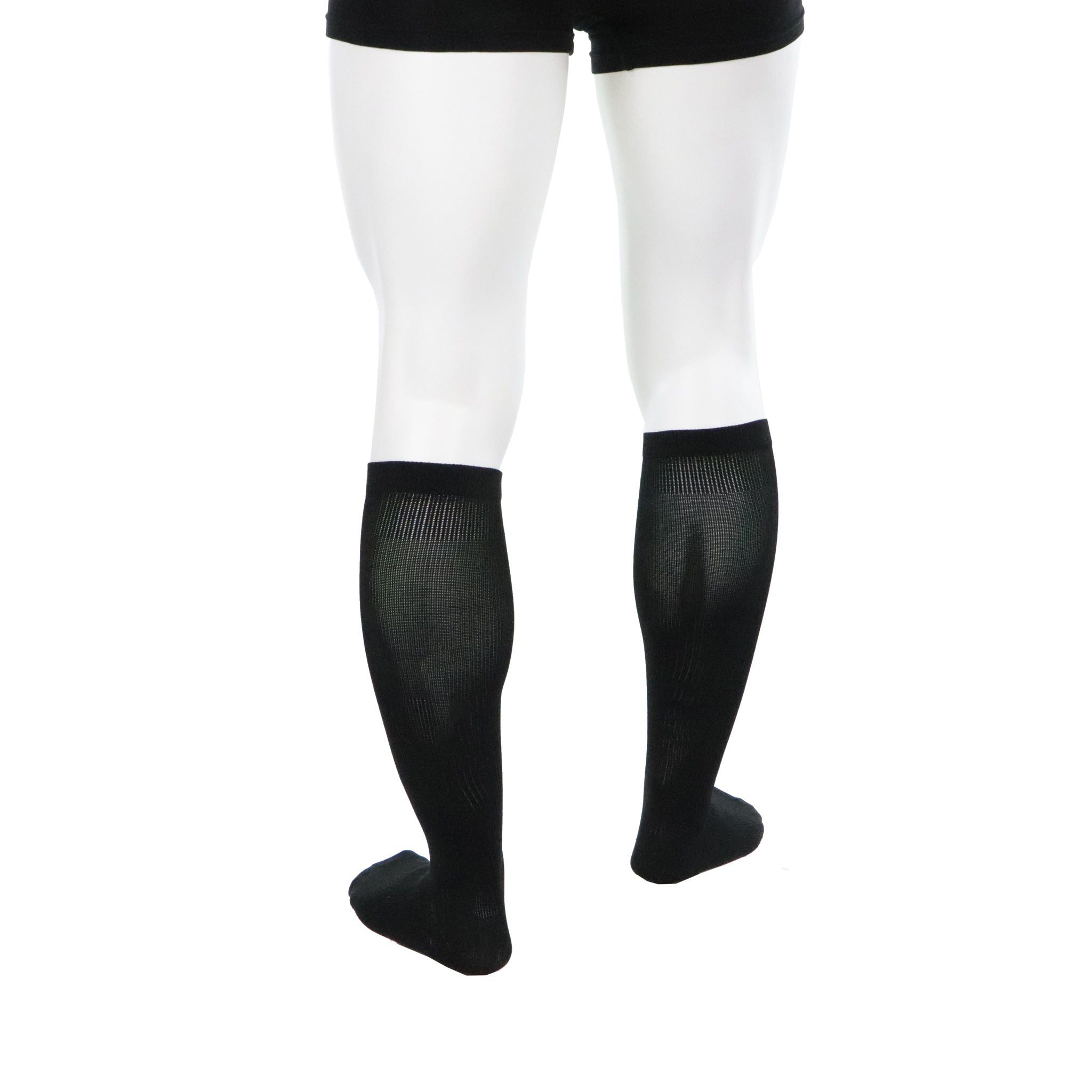 Doctor Brace Actiman 30-40 compression socks knee high black rear view