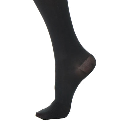 Doctor Brace Circutrend women knee compression stockings 30-40 mmhg closed toe black zoomed heel