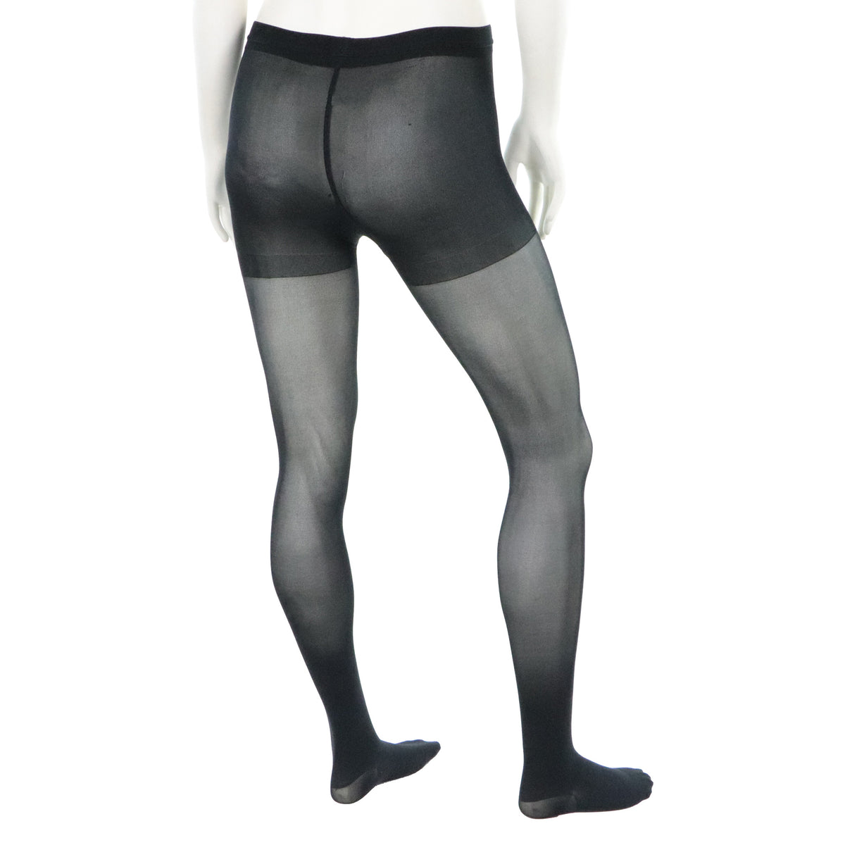 Support stockings pantyhose 20-30 compression black Doctor Brace rear view